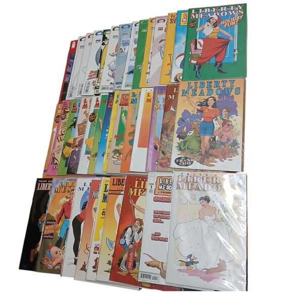 Frank Cho's Liberty Meadows 37 Issue Lot #3-37, Sourcebook And Wedding Album - Picture 1 of 15